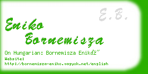 eniko bornemisza business card